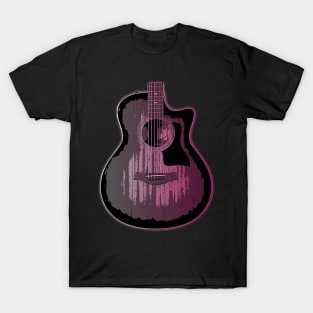 Guitar art | White Pink T-Shirt